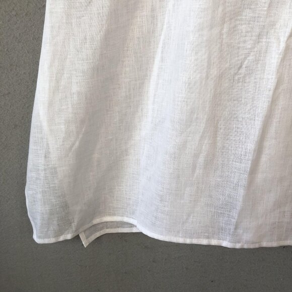 Planet by Lauren G Tank Top Womens Large Linen Sleeveless Asymmetrical Made USA - Picture 16 of 16